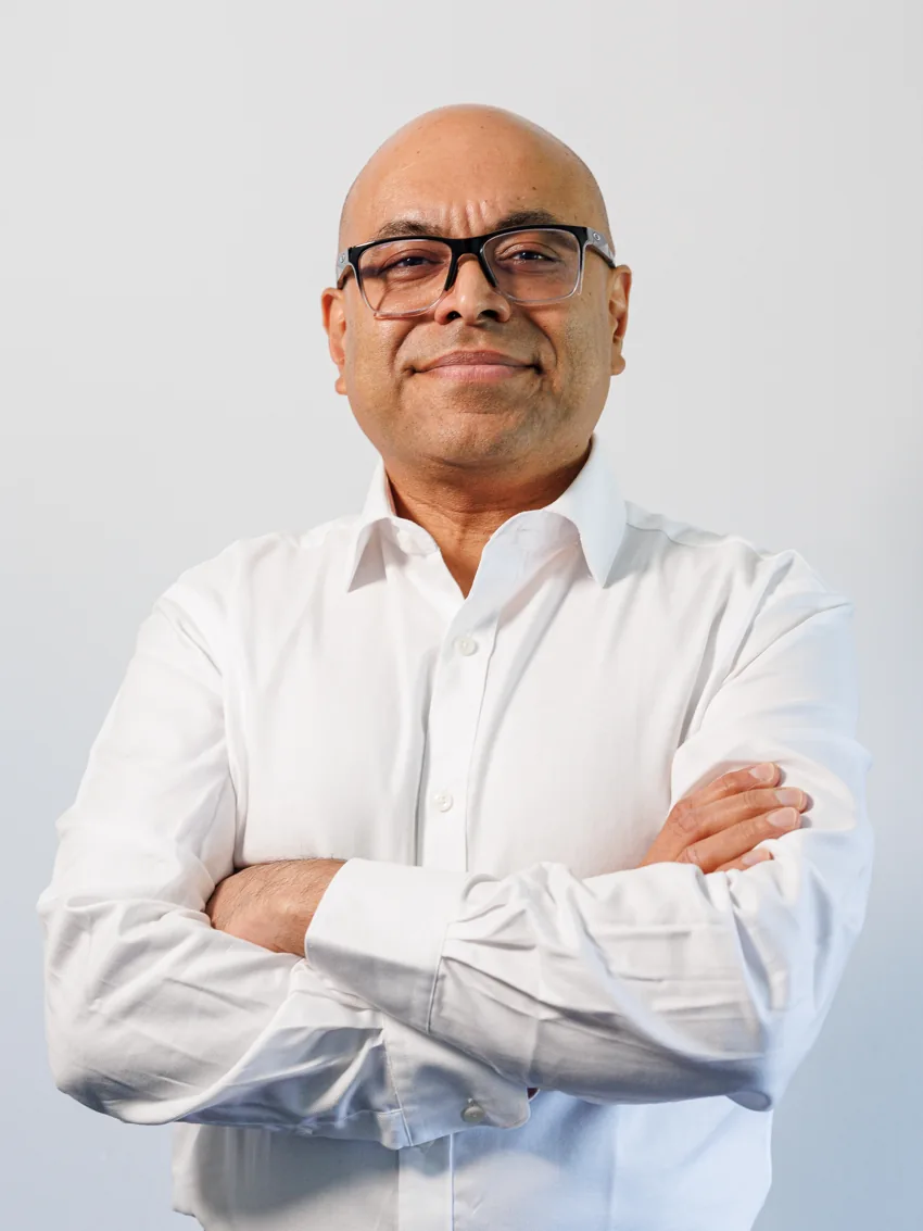 Mr Amit Shah in a white shirt